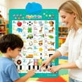 thumbnail image 6 of Interactive Phonics Learning Wall Chart for Children – English and Spanish, featuring songs, letters, numbers, animal vocabulary, and a piano, a bilingual toy with interactive touch buttons., 6 of 7