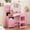 Pink, variant on Reasea Kids Vanity Table with Mirror, 2 in 1 Girls Vanity Set with Jewelry Storage, Princess Makeup Vanity Desk & Chair Set, Wooden Pretend Playset, White