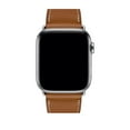 thumbnail image 3 of For Apple Watch Band Genuine Leather Strap Apple Watch 7 6 5 4 3 2 1 SE 45mm 41mm Butterfly Clasp Strap for iWatch 44mm 40mm 42mm 38mm, 3 of 8