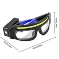 thumbnail image 3 of LED Rechargeable Headlight Glasses with Motion Sensor & Touch Control, 1000 Lumens 5 Modes, Storage Case, USB-C Waterproof for Running Camping Fishing Cycling Night Work, 3 of 8