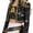 A, variant on G'irl's Costume Set for Halloween, Black & Gold Idol Stage Cosplay Outfit for Performance Accessories, Skirt & Top