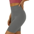 thumbnail image 2 of Linfrsh Shorts for Women Trendy High Waisted Casual Summer Shorts Athletic Shorts with Pockets Grey,2XL, 2 of 4