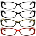 thumbnail image 4 of Reading Glasses +2.75 | 4 Pack of Readers for Men and Women | 2 Black Tortoise Red, 4 of 5