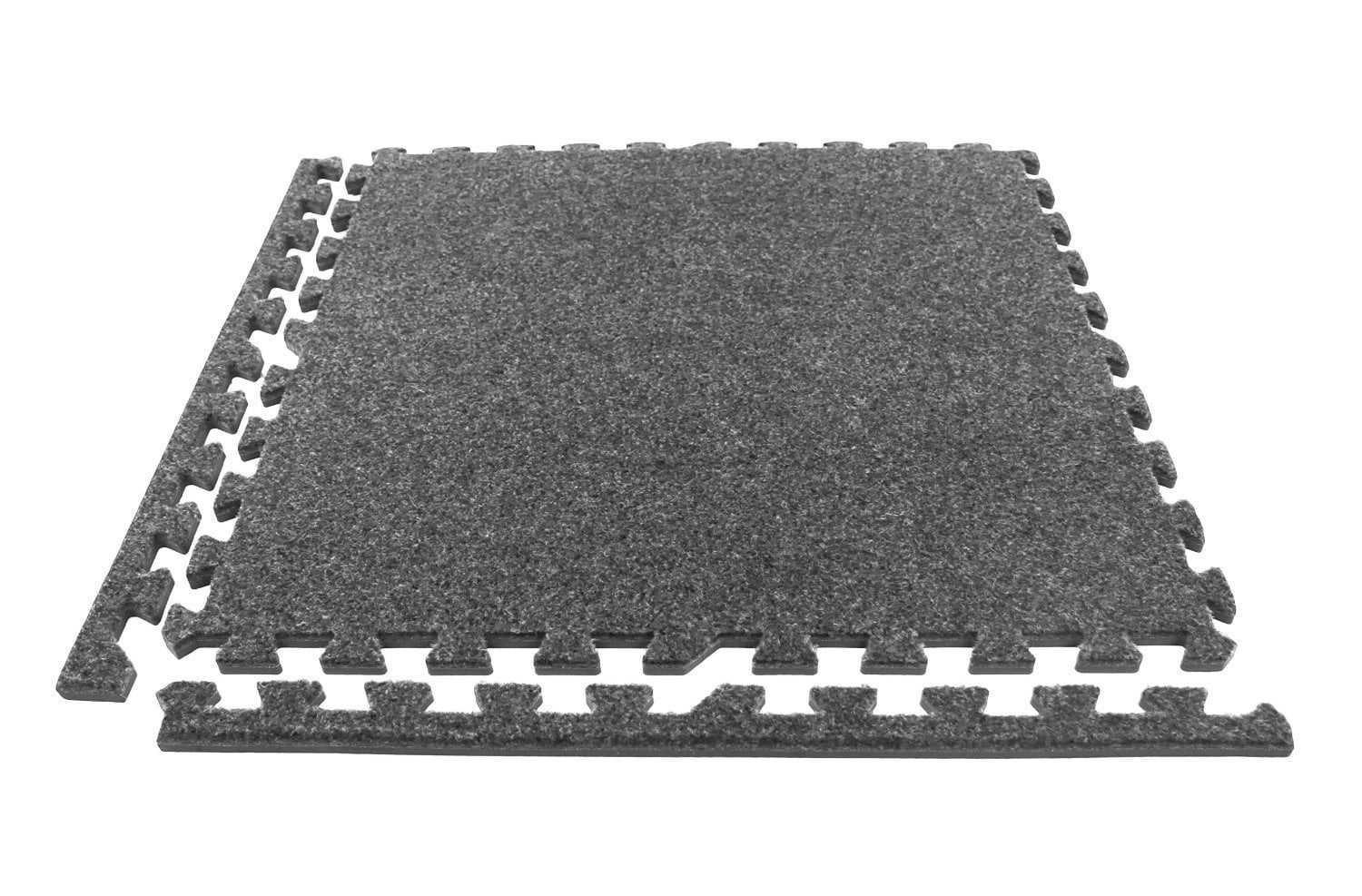 IncStores Eco-Soft Carpet Foam Tiles Dark Grey - 25 Tiles w/Soft Case