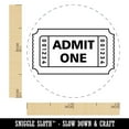 thumbnail image 2 of Classic Admit One Movie Raffle Ticket Self-Inking Rubber Stamp Ink Stamper - Orange Ink - Mini 1/2 Inch, 2 of 7