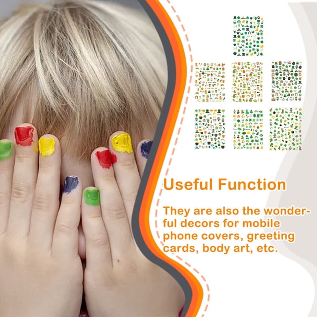 pitrice Nail Wraps Sticker Exquisite Fashion Manicure Labels Art Decorations Sculpture Abstract Green Leaves Adhesive Decals St. Day WG483
