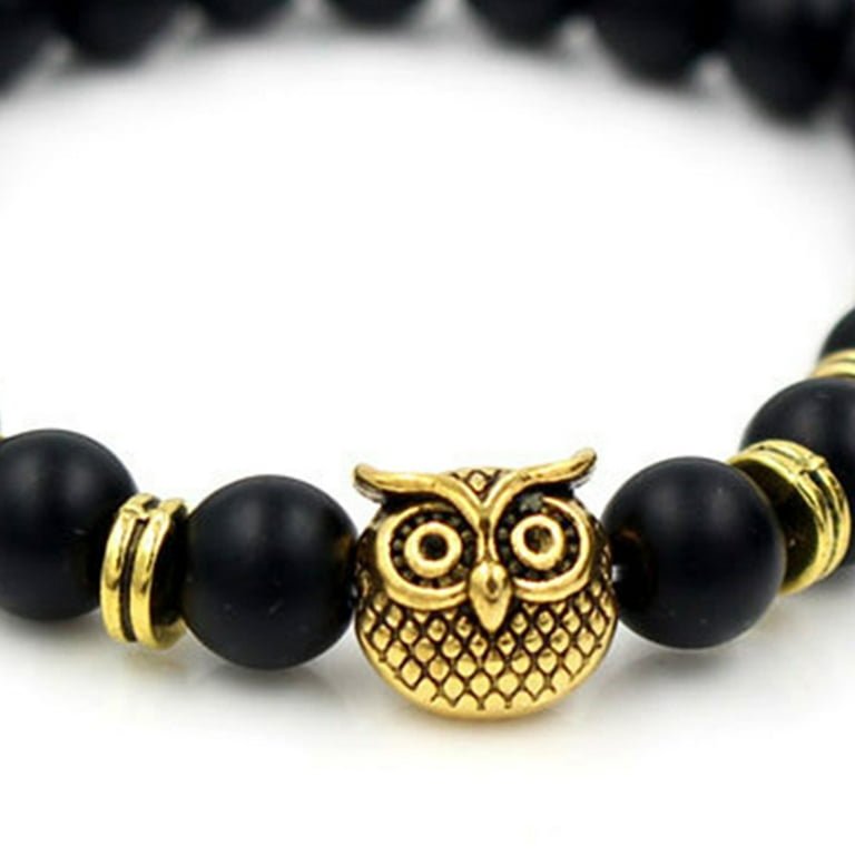 Real owl deals rope bracelet