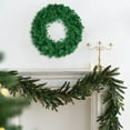 thumbnail image 6 of Christmas Wreath, Green Artificial Wreaths, DIY Faux Plain Wreaths, Front Door Green Farmhouse Cabinets Wreath Indoor Outdoor Wall Decor, 1 Pcs, 11.81 Inches, 6 of 7
