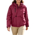 thumbnail image 3 of AnuYalue Windbreaker Jacket for Womens Outdoor Hiking Coats Zip Up Hooded Jackets Long Sleeve Outerwear Daily Wear, 3 of 8