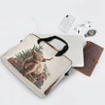 thumbnail image 5 of 16" Laptop Briefcase for Work Travel Laptop Shoulder Bag Carrying Handbag Laptop Case Cow and Christmas Gifts, 5 of 8