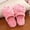 Pink, variant on Scuff Slippers for Women Cute House Slippers with Bow (Blue 40-41)