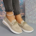 thumbnail image 7 of HXWCHs Women's Orthopedic Casual Walking Shoes with Round toe Breathable Flat Comfort for Work Shopping and Gardening 9..5 Blue, 7 of 7