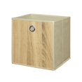 thumbnail image 1 of Organize it All 15971W-2 Cube Storage Bin, Faux Light Wood - 2 Piece, 1 of 1