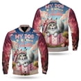 thumbnail image 3 of My Cat is My Valentine Cute Maine Coon in Gift Box All Over Print 3D Baseball Jacket Cat Lover Kitten Owner Gifts Bomber Jacket Softball - 3006, 3 of 6
