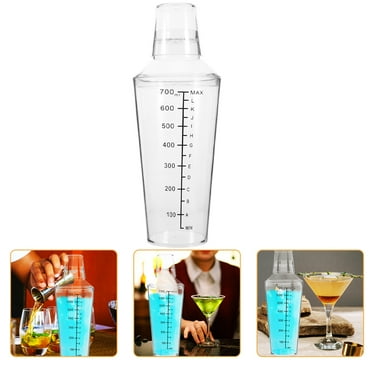 Mixing Glass with Scale Drinks Cocktail Shaking Cup Espresso Shaker Concentrate House Bar PC