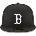 thumbnail image 2 of Men's New Era Black Boston Red Sox 59FIFTY Fitted Hat, 2 of 5