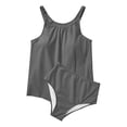 thumbnail image 3 of Pounoo 2PC Tankini Swimsuits for Women Halter Neck Strap Ruffled Layer Tummy Control Design Resort Vacation Outfits Gift, 3 of 8