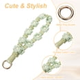 thumbnail image 3 of Uxcell 2 Pcs Correa para Muñeca de Teléfono con Puntos de Sujeción, Pulsera de Lanyard para Teléfono Celular Hecha a Mano para Mujeres y Niñas, Verde, 3 of 7