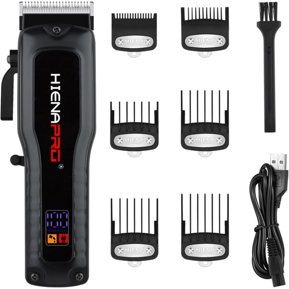 Cordless Professional Hair Clipper for Men, Rechargeable Hair Cutting Tools, Electric Barber Clippers, Men's Hair Trimmer, Gifts for Men