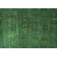 thumbnail image 1 of Ahgly Company Indoor Rectangle Oriental Turquoise Blue Modern Area Rugs, 6' x 9', 1 of 4