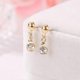 thumbnail image 5 of Love Heart Pendant Necklace Rhinestone Inlaid Earrings Ring Women Jewelry Set, 5 of 5