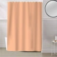 thumbnail image 5 of Fabric Shower Curtain, Peach Coral Solid Color Bathroom Curtain with 12 Hooks Waterproof No Bad Odor Machine Washable Bath Curtains for Bathroom, Spa Room, 66"x72", 5 of 6