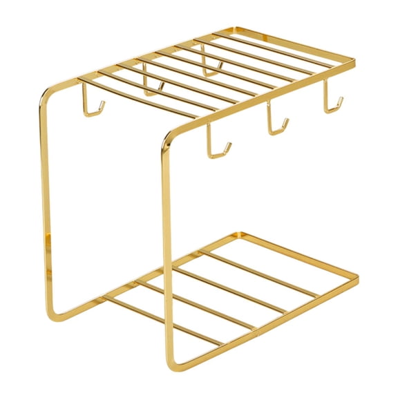 QSTDGVPW Cup Rack Hold 6 Bottle Rack for Countertop Cabinet Living Room