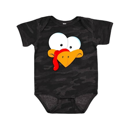 

Inktastic Thanksgiving Goofball Turkey Face Gift Baby Boy or Baby Girl Bodysuit