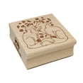 thumbnail image 1 of Foxes in Love Couple Anniversary Valentine's Day Square Rubber Stamp Stamping Scrapbooking Crafting - Medium 1.75in, 1 of 7