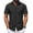 Black, variant on Mens Short Sleeve Dress Shirts Casual Untucked Shirt Summer Button Down Shirts
