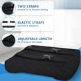 thumbnail image 4 of Almohada de apoyo lumbar LumbarPal para silla de oficina y coche, color negro, 4 of 7