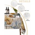 thumbnail image 5 of Spring Tulips Flower Suqare Tablecloth - 60 x 60 Inch, Vintage Floral Barn Doors Rustic Beige Waterproof & StainResistant Tablecloth, Washable Oil-proof Table Cover for Dining/Party/Wedding/Buffet, 5 of 9