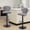 Dark Gray, variant on Daluvenix Bar Stools with Back Sets of 2 ,Modern Barstools Adjustable Faux Leather Upholstered Swivel Bar Stools, Counter Height Bar Chairs with Back for Kitchen Island,Brown