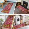 thumbnail image 5 of Watercolor Dahlia 2'x6' Runner Rugs for Hallway Kitchen Bedside Non Slip, Floral Modern Abstract Oil Painting Art Entryway Rug Runners with Rubber Backing, Long Carpet Runner for Laundry Room, 5 of 8