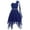 Navy Blue, variant on Yartina Flower Girl Dress Kids One Shoulder Chiffon Party Wedding Dresses Pink 12
