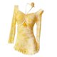 thumbnail image 3 of Traje de baño para mujer, traje de baño de manga larga, a la moda, para fiestas, viajes, festivales y deportes acuáticos., 3 of 8