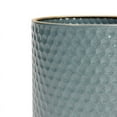 thumbnail image 3 of Honeycomb Metal Planter Pot With Peg Base - Blue-Green - 8.75"H x 8"W, 3 of 4