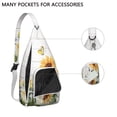 thumbnail image 3 of Farmhouse Floral Crossbody - Rustic Sunflower & Butterfly Pattern, Multi-Pocket Anti-Theft Daypack, 3 of 4