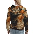 thumbnail image 7 of Daiia Cat Fish Dance Vintage Pattern Women's Fashion Hoodies & Sweatshirts with Kangaroo Pocket Hooded Sweatshirt with Eye-catching Drawstrings-Large, 7 of 7