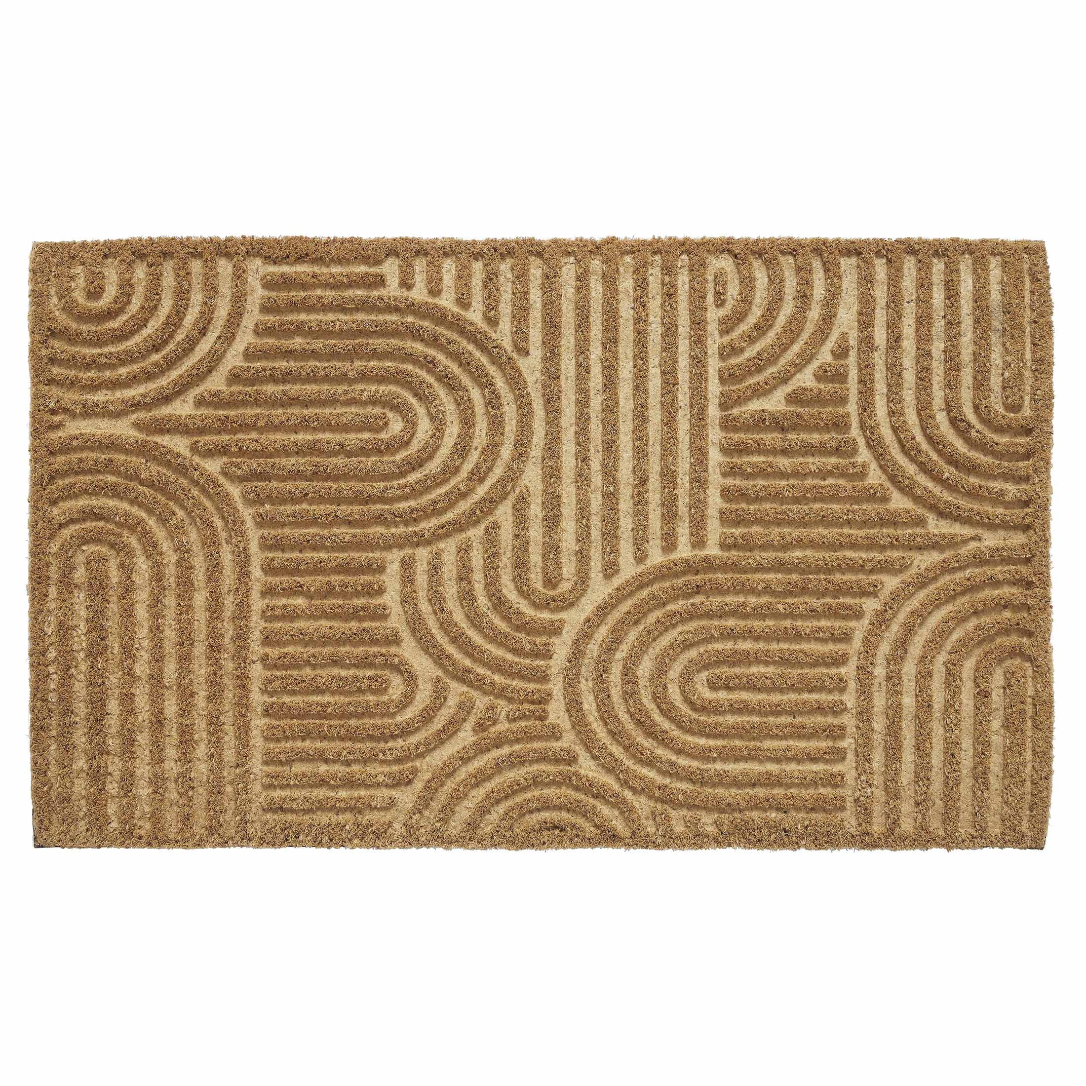 Mainstays Doormat 2' x 3' Smoke Crosshatch Polyester Rubber Backed