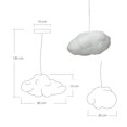 thumbnail image 4 of Lampara de techo colgante nube flotante para habitación ilios innova 30x20x15 cm, 4 of 8