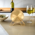 thumbnail image 1 of HEALEEP 1Jgo De Cena De Acero Inoxidable Dorado Con Y Soporte, 1 of 8