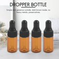 thumbnail image 2 of 10 botellas de Vidrio marrón vacías de 3 ml con gotero y pipeta para aceites esenciales marrón y negro, 2 of 5