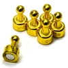 24 Ct. NeoPin® Gold Magnetic Push Pins - Super Strong Neodymium Magnets. Great for Magnetic Whiteboards, Refrigerators, other Applications