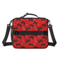 thumbnail image 2 of Game Controller Red Pattern Insulated Lunch Bag with Shoulder Strap and Bottle Holder,Bento School Lunch Bag Box,11x9.5x3.5 Inches, 2 of 5