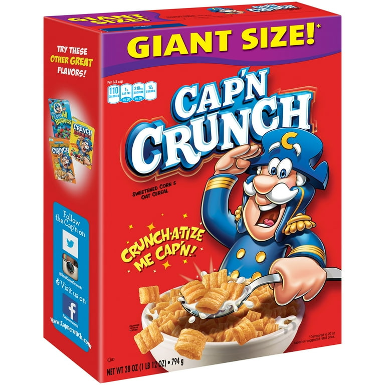 Nuts Art Works Archive Book➕ノベルティカップ Cap'n Crunch Breakfast Cereal, Original Box, 29 oz - Walmart.com