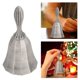 thumbnail image 4 of Emoshayoga Bell Campana de Mano para Bar, Timbre Recordatorio para Cena o Clase, Plateada, 4 of 5