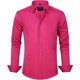 thumbnail image 1 of J.VER Camisas de vestir para hombre, camisa formal de manga larga, elástica, sin arrugas, informal, con botones, 1 of 4