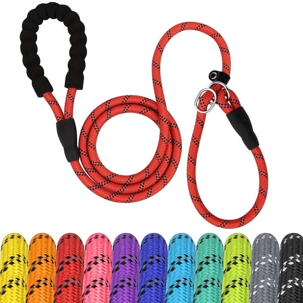 6FT Heavy-Duty Dog Leash: Reflective Rope & Padded Handle for Maximum Comfort & Safety