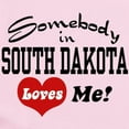 thumbnail image 2 of CafePress - Somebody In South Dakota Loves Me Infant Bodysuit - Baby Light Bodysuit, Size Newborn - 24 Months, 2 of 4